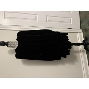 The Vampire’s Wife X H&M black velvet babydoll dress